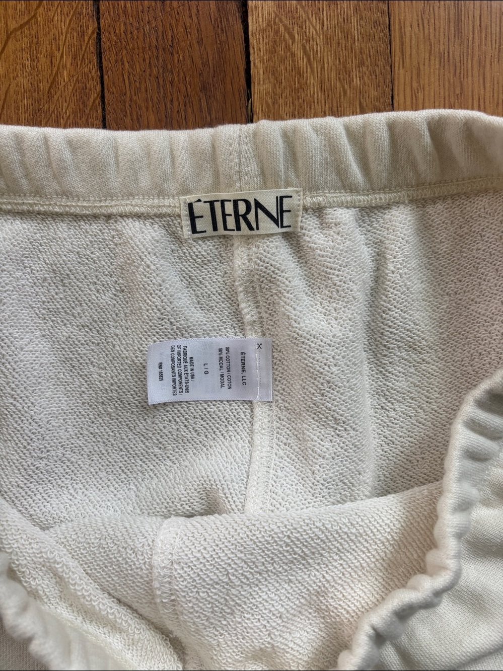 Eterne Cream sweatPants. NWOT - Picture 7 of 8